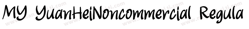 MY YuanHeiNoncommercial Regular字体转换